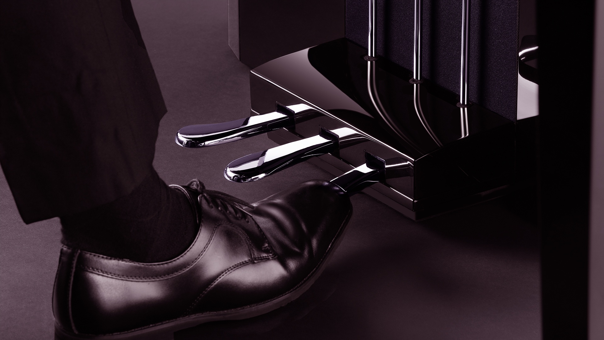 Hybrid piano pedals