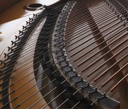 Kawai GX grand piano bridge