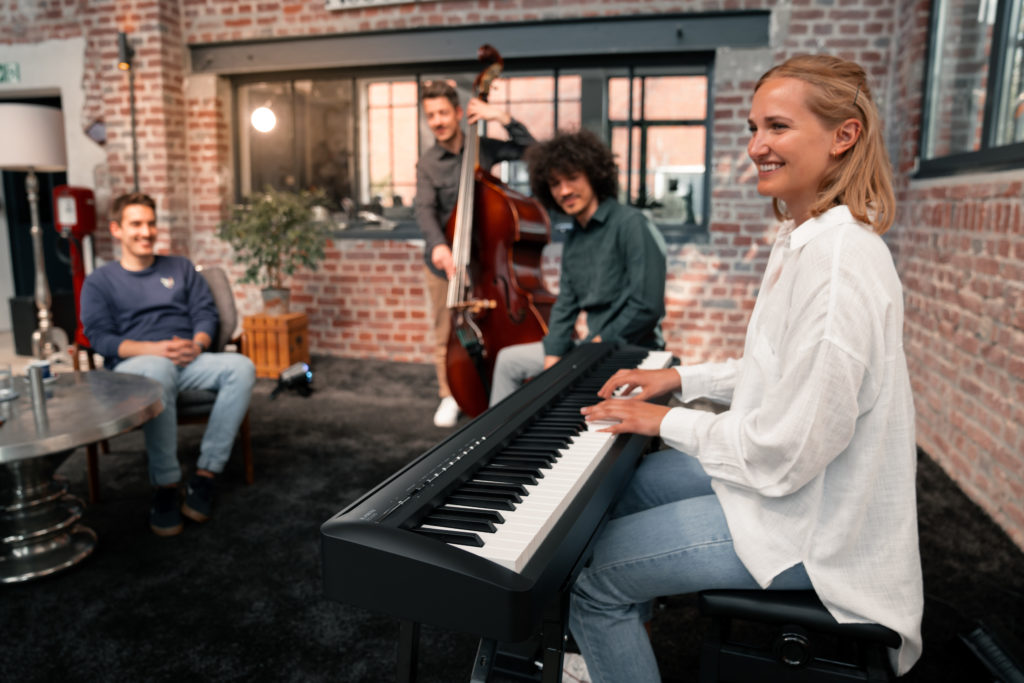 ES120 digital piano on stage